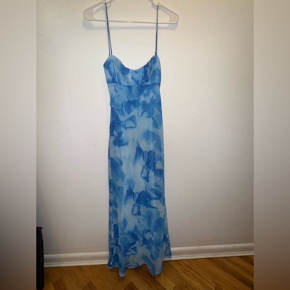 HelloMolly Siren WATERS MAXI DRESS BLUE